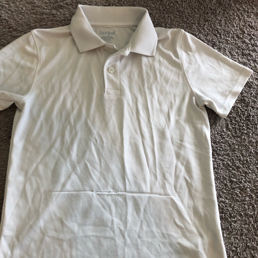 👕Boys White Dryfit Polo 👕